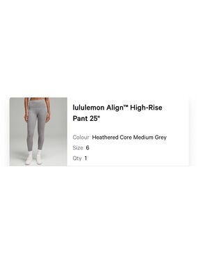 lululemon Align High-Rise Pants in Heathered Medium Grey